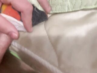 Screwing a homemade toy instead of a angel. Cum in her pussy.