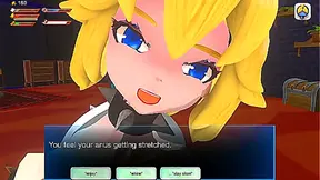 Bowsette Takes Control in Hot Lesbian-Themed Hentai Domination Scene