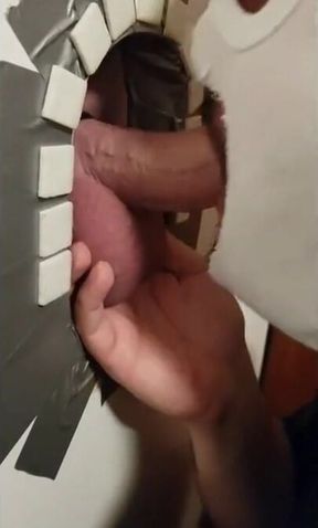 Glory Hole Amateur Takes on a Big Cock 3