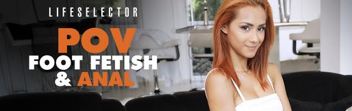 POV foot fetish and anal