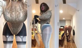 Beyonce Masked BBW Crossdresser Ass Gushing Cum Dripping Wreckage