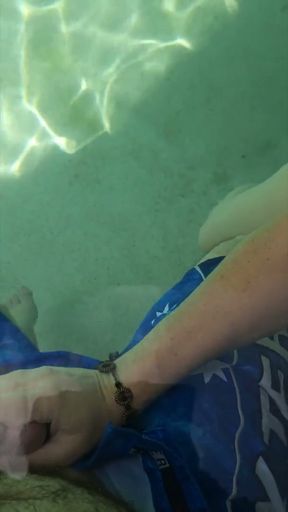 Giving the poolboy a handjob   Clip 2