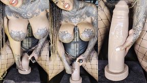 kinky slut queen  dark dea  destroy her pussy with giant  el rey  7xl by hankey stoys