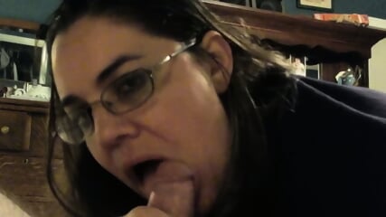Big Beautiful Woman Gives Blowjob to Her Man