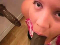 Chubby girl loves two BBC than one