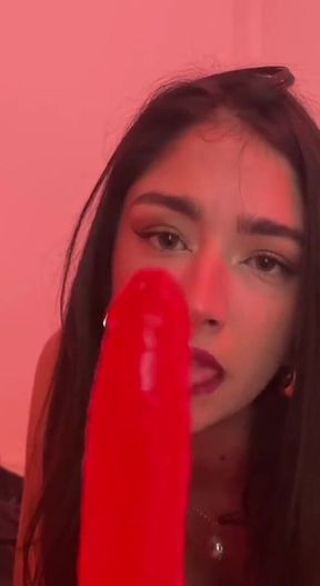 Deep Throat with My New Toy