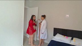 BBW DUO 203 KG CANDLE BELLY BUTTON MASSAGE - NEW GIRL MELISSA LINS AND ROLASIA PEACH - FULL VERSION IN FULL HD - NEW DECEMBER 2025