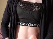 Fat cock girl teasing your little penis (hands free cum)