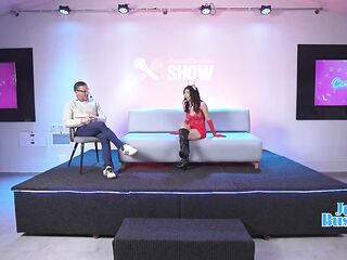 Hardcore Three-some: SaraTaylor small whore in a bizarre double penetration with 2 large ramrods