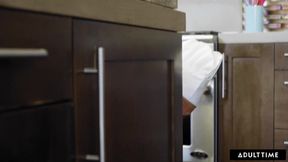 ADULT TIME - Evelyn Claire Desperately Wants The Big Dick Chef To DEVOUR HER PUSSY! SHE GOT CAUGHT!