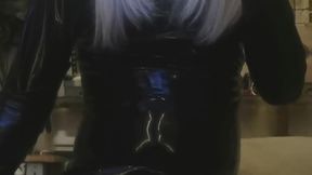 Smoking 2 cigs in a holder mistress