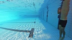 Cumshot in Swimming Pool