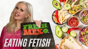 Eating Fetish: Honey Hudson Eats a Messy Burrito ASMR Food Fetish