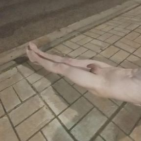 Naked and exposed on the street