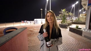 LENIS GOES PUBLIC - ASS ROCKET IN FRONT OF THE PARTY CROWD!