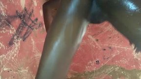 Hot Ebony Babe Dancing POV Stunning Front and Back View