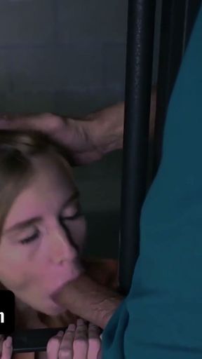 Step Fathers Bail Out Their Step Daughters Out Of The Can In Exchange For A BJ &amp; Hardcore Fucking   Clip 1
