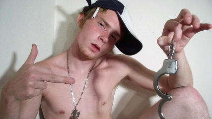 Handcuffs & Cock Stroking