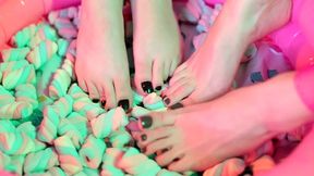 marshmallow lesbian foot worship