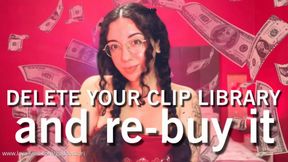 Delete your clip library and re-buy it