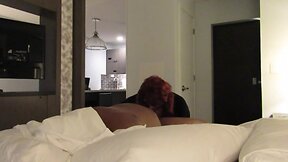 crossdresser gets hard BBC ATM