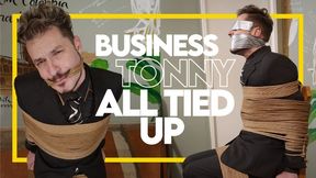 Business Tonny in Trouble! (1080p) Gay Bondage - Gay Domination - Ropes - Businessman - Gagged - Submission - Helpless Man - BDSM
