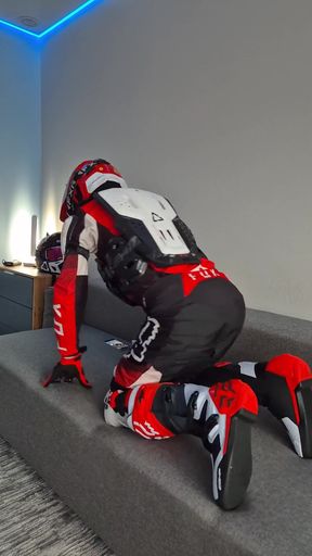 A Very Excited Biker Marked His New Fox Boots