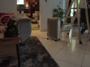 Miiana-DEFI : BAISE Hard avec l'ELECTRICIEN sur la table à MANGER
