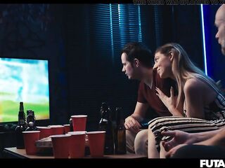 FUTA MILF - Big Melons Clea Gaultier Infected by T-gal Fever Turns Into Trans Cutie & Bangs Her Golden-haired Girlfriend