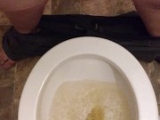 Chubby Tranny Pissing