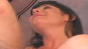 Mature Brunette Double Teamed by Throbbing Cocks in Wild Threesome