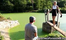 Euros clothes get jizzed