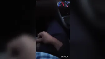 Solo Big Cock Stroke in Camper with Voyeur Driver