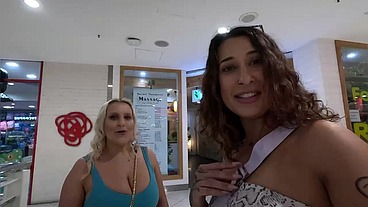 ALEXIS DOWN UNDER X KIKI ISOBEL PUBLIC CAR PARK THROATPIE AND CUMSWAP
