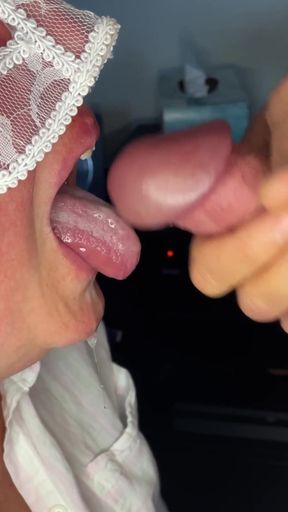 Jaw-dropping moment from &quot;Amateur wife blowjob porn&quot;