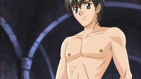 Filthy anime fuck teen babes in FFM threesome