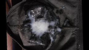 Wanking Off Big Dick Cumshot Before Taking Bath