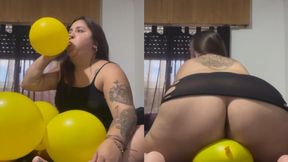 Moments of pleasure with the balloons