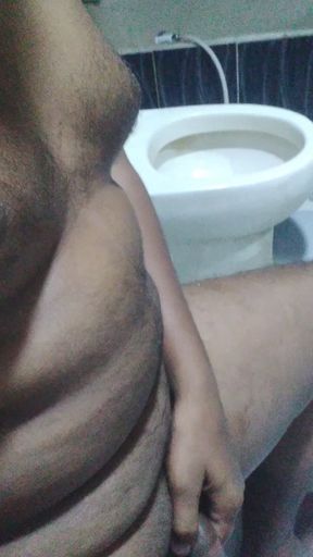 Masturbation in the washroom during free time is a different experience. A sexy boy is naked in the washroom.
