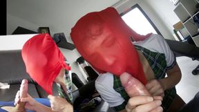 Katy college girl learn encasement nylon blowjob