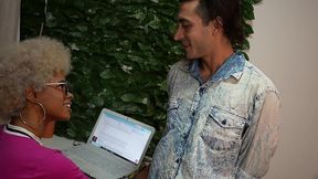 aluna tarada quer aprender espanhol... mas acaba aprendendo a sentar no pau