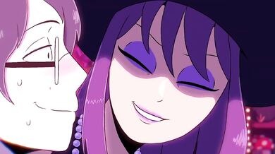 Halloween animated MILF gushing from creampie deepthroat blowjob choked repeatedly