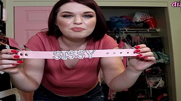 Working as diapered sissy slave with Anastasia Rose