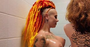 Shower Sex with Genderflued Babe