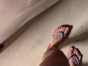 Risky public piss