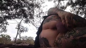 Horny forest milf witch plays with herself