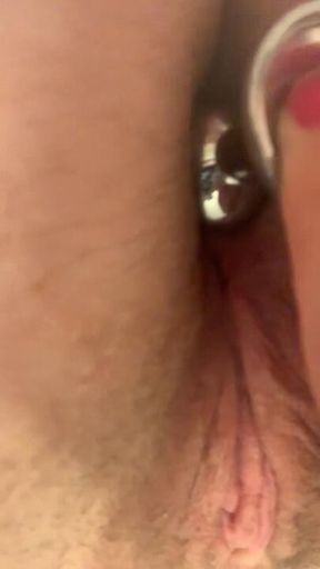 Playing with my butt plug