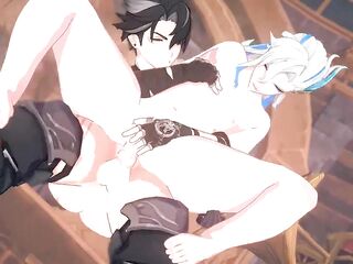 wriothesley x twat neuvillette - genshin transgender queer