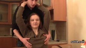 Young Lucy bound and teased by her turned on boyfriend