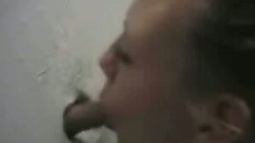 Homemade clip with my sexfriend fucking my cock through a gloryhole